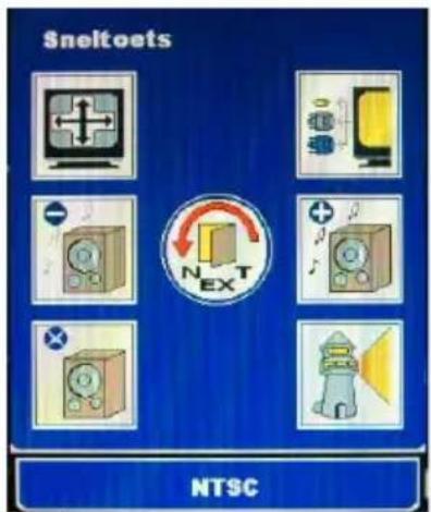 Sneltoets NEXT NTSC