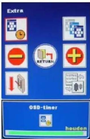 Extra RETURN OSD-timer houden