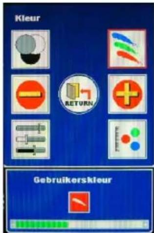 Kleur RETURN Gebruikerskleur