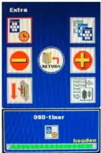 Extra RETURN OSD-timer houden