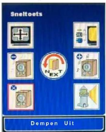 Sneltoets NEXT Dempen Uit