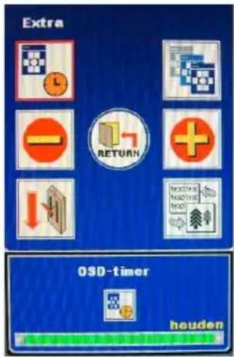 Extra RETURN OSD-timer houden