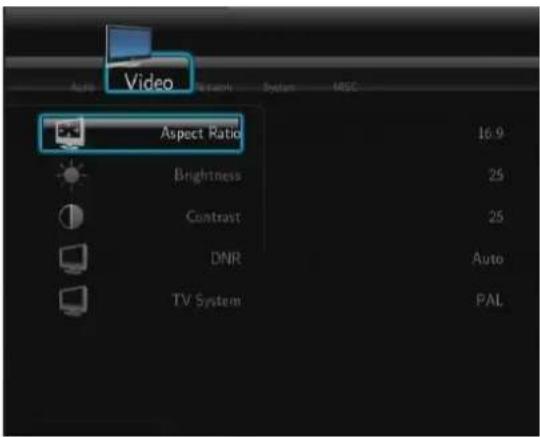 WOXTER i-Cube 750 - Video-Instellingen Configureren - 1