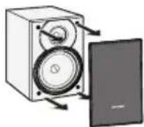SHARP XL-DH330PH - ■De grilles van de luidsprekers zijn afneembaar - 1