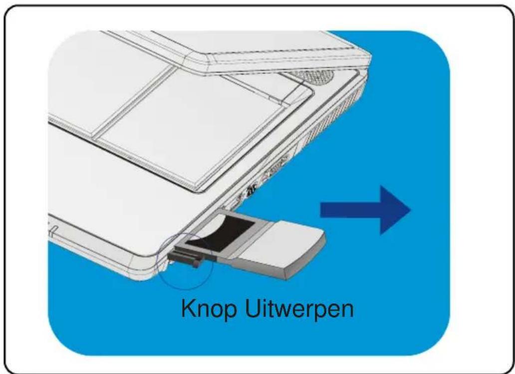 TARGA Traveller 856 - PC-kaart verwijderen - 1
