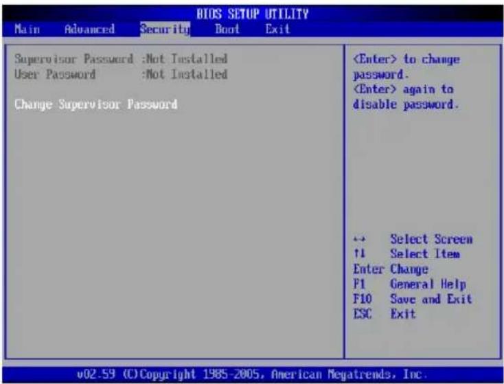 TARGA Traveller 1777 - Het menu Security - 1