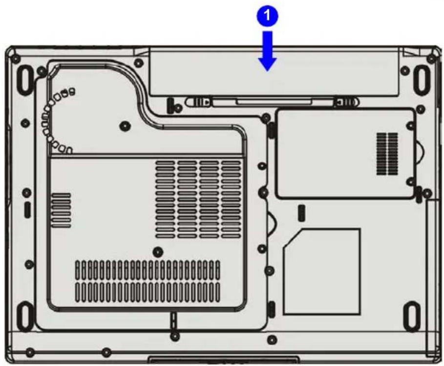 TARGA Traveller 1524 - Utløse batteripakken - 2