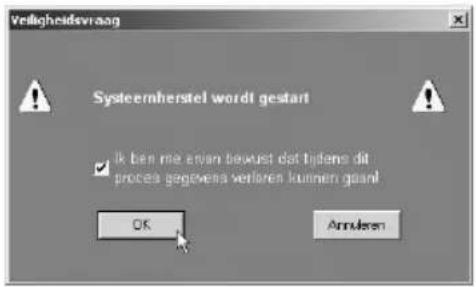 TARGA Traveller 1524 - Het systeem herstellen met de systeemherstelsoftware - 1