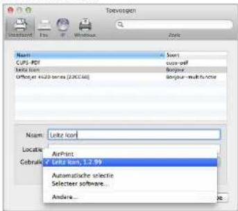 Tovosgen Name: CUPS-PCF Line icon Otherjet 4x20 series (200048) Sprint coco-polf Borgner Borgner multi-function Jetz Icon Locatie AirPrint Gebruik 7 Jetz Icon, 1.2.99 Automatiche selectie Selecter software... Andere...