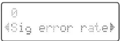 # #Sig error rate#