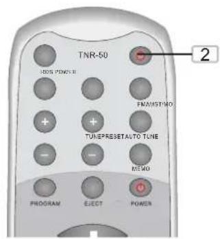 TNR-50 100% POWER II ENAMSTMO TUNPRESETAUTO TUNE MEMO PROGRAM ELECT POWER 2