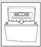 PHILIPS FWC100 - Plaatsen van een cassette - 1