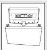 PHILIPS FWC280 - Plaatsen van een cassette - 1