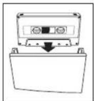 PHILIPS FW748P - Plaatsen van een cassette - 1