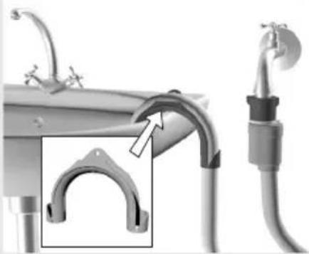 SMEG LB127-1 - Plaatsen van de waterafvoerslang - 1