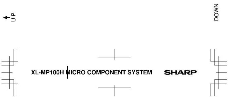 XL-MP100H MICRO COMPONENT SYSTEM SHARP