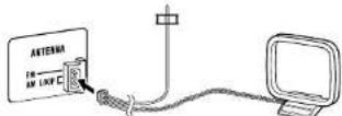SHARP XL-MP35H - ■Aansluiten van de antennes - 1