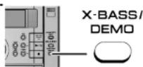 SHARP XL-HP434H - Annuleren van de demonstratie- functie: - 1