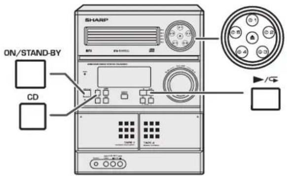 SHARP CD-SW330H - Functie voor automatisch uitschakelen: - 1