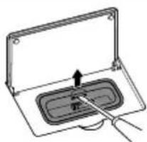 KENWOOD K-525S - Loskoppelen van de dockadapter... - 1