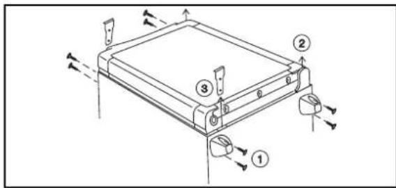 DOMETIC RH 023 LDAG - De draairichting van de deur veranderen (afb. 6) - 1