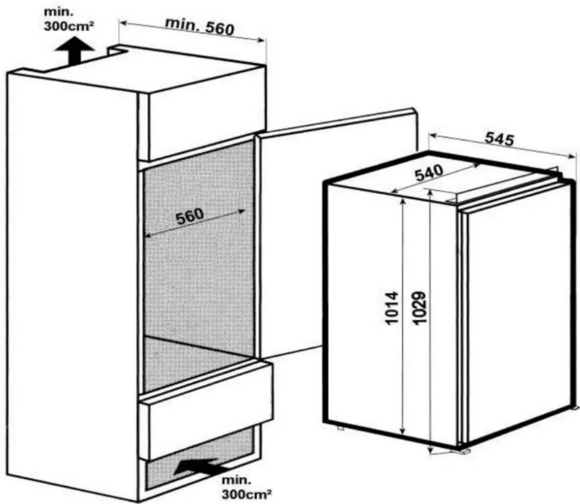 min. 300cm² min. 560 545 540 1014 1029 560 min. 300cm²