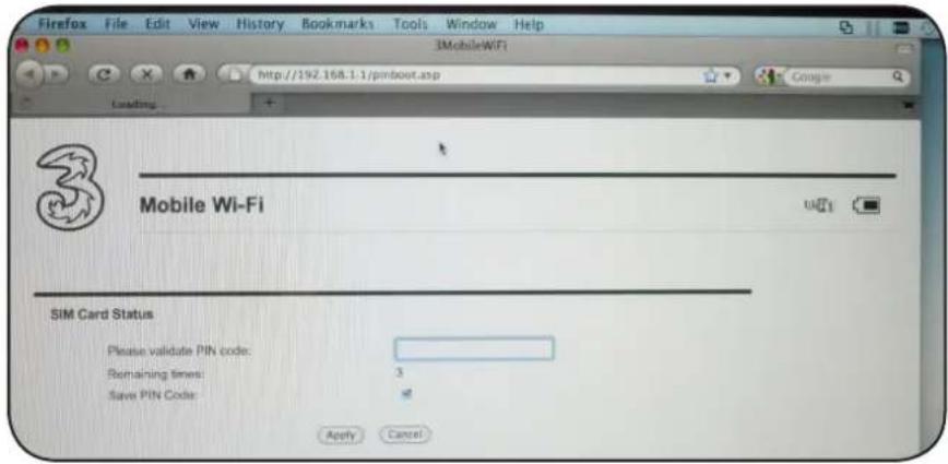 HUAWEI E585 - Stap 3: Inloggen - 1