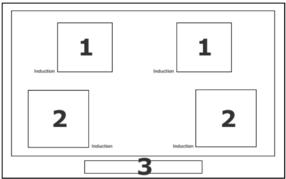 BAUMATIC Studio Solari OMBRA2 - Indeling van het oppervlak van de keramische plaat - 1