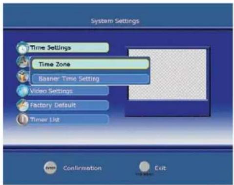 LENCO DVT-194 - Tijdinstelling voor Info op scherm (Banner Time Setting) - 1