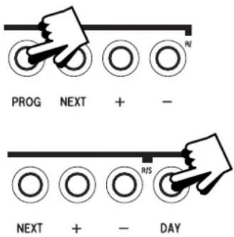 PROG NEXT + - NEXT + - DAY