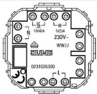 10(4)A 5(2)A 230V~ WWJJ JUNG 0231026300