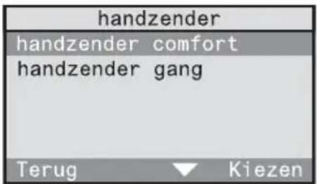handzender handzender comfort handzender gang Terug Kiezen