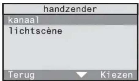 handzender kanaal lichtscène Terug Kiezen
