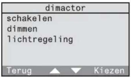dimactor schakelen dimmen lichtregeling Terug ▲ ▼ Kiezen