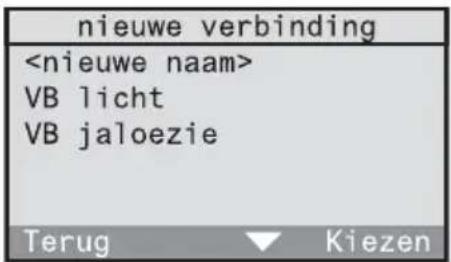 nieuwe verbinding VB licht VB jaloezie Terug Kiezen