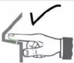 JUNG CDBIS50 - Running the finger correctly over the sensor surface - 2