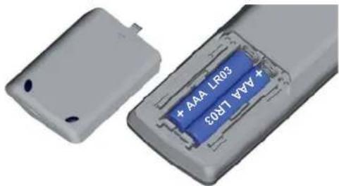 LOEWE Xelos A 37 Full HD 100 DR - Batterijen installeren of vervangen - 1