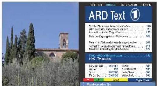 LOEWE Xelos A 37 Full HD 100 DR - Weergaven van de Teletekst-pagina's - 2
