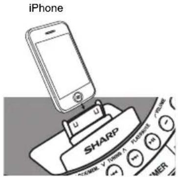 SHARP DK-CL8PH - ■iPod of iPhone afspelen - 1