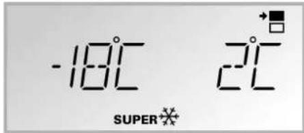 -18°C 2°C SUPER ✱