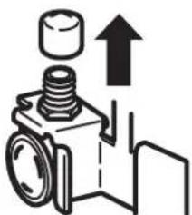 GE PCG 23NHF WW BL - ① BUIS OP KOELKAST AANSLUITEN (VERVOLG) - 2