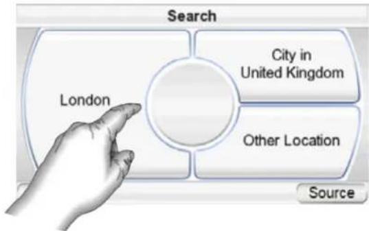 graph TD A["Search"] --> B["City in United Kingdom"] A --> C["Other Location"] B --> D["London"] C --> D D --> E["Source"]