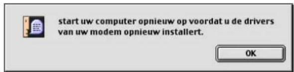 start uw computer opnieuw op voordat u de drivers van uw modem opnieuw installert. OK