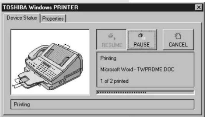 TOSHIBA TF610 - Het faxapparaat gebruiken als PC printer - 2