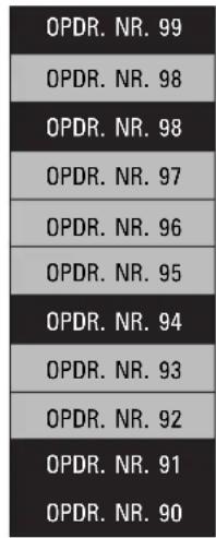 OPDR. NR. 99 OPDR. NR. 98 OPDR. NR. 98 OPDR. NR. 97 OPDR. NR. 96 OPDR. NR. 95 OPDR. NR. 94 OPDR. NR. 93 OPDR. NR. 92 OPDR. NR. 91 OPDR. NR. 90