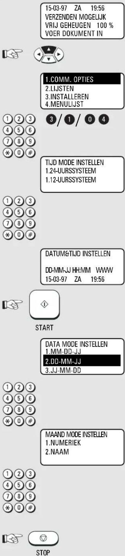 TOSHIBA TF831 - Datum en tijd instellen - 1