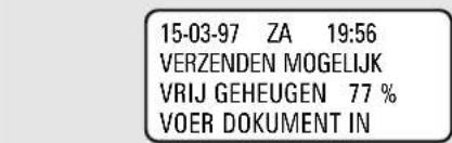 15-03-97 ZA 19:56 VERZENDEN MOGELIJK VRIJ GEHEUGEN 77 % VOER DOKUMENT IN