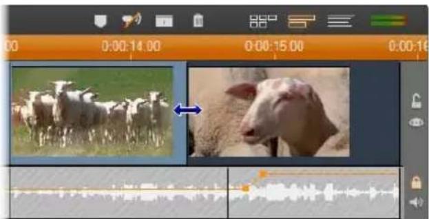 PINNACLE Studio Ultimate 14 - Zo voert u een L-snede uit: - 3