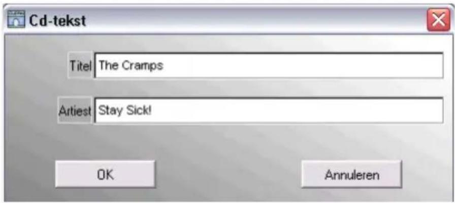Cd-tekst Titel The Cramps Artiest Stay Sick! OK Annuleren
