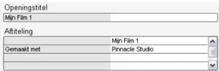 Openingstitel Mijn Film 1 Aftiteling Mijn Film 1 Gemaakt met Pinnacle Studio